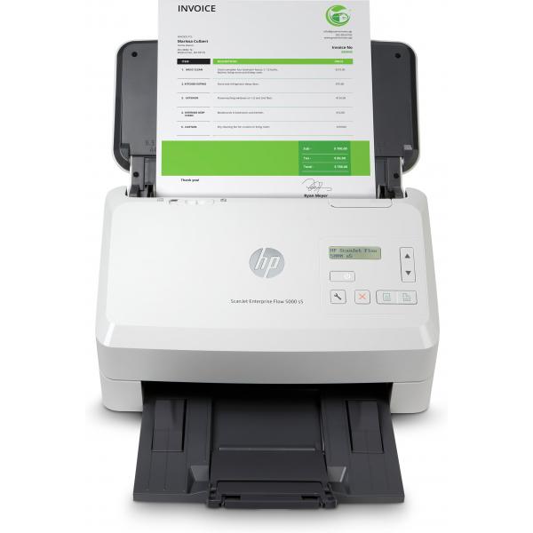 HP ScanJet Enterprise Flow 5000 s5 Scanner a foglio 600 x 600 DPI A4 Bianco (Scanjet Enterprise Flow 5000 - S5 Sheet-Fed Scanner 600 X - 600 Dpi A4 White - Warranty: 12M)Hp6FW09A