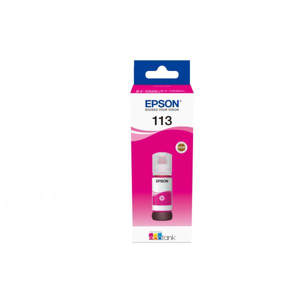 Epson 113 EcoTank Pigment Magenta ink bottle (EPSON 113 MAGENTA INK BOTTLE ET-5800 5850 5880 16600 16650)EpsonC13T06B340
