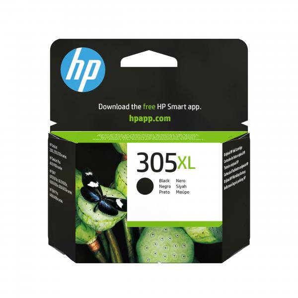HP Cartuccia di inchiostro nero originale ad alta capacità 305XL (OEM HP 305XL High Capacity Black Ink Cartridge 3YM62AE)Hp3YM62AE