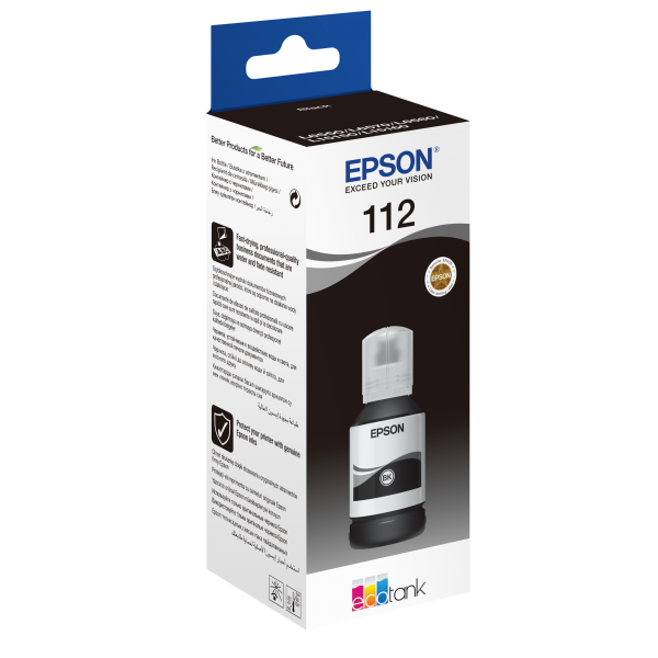 Epson EcoTank 112 Originale (Epson EcoTank 112 - sort - original -)Epson8715946674742C13T06C14A