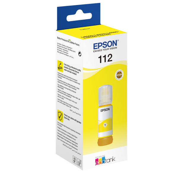 Epson EcoTank 112 Originale (Epson EcoTank 112 - gul - original - b)Epson8715946674773C13T06C44A