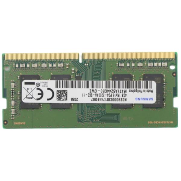 Lenovo 5M30V06801 memoria 4 GB 1 x 4 GB DDR4 260-pin SO-DIMM (4GB DDR4 SODIMM memory module - g - Warranty: 6M)Lenovo5M30V06801