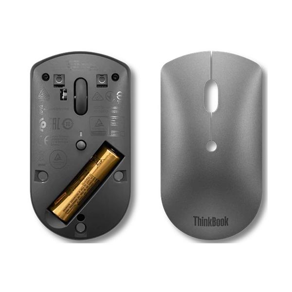 Lenovo ThinkBook mouse Ufficio Ambidestro Bluetooth Ottico 2400 DPI (ThinkBook mouse Bluetooth - Optical 2400 DPI Ambidextrous - ThinkBook, Ambidextrous, Optical, Bluetooth, 2400 DPI, Grey - Warranty: 12M)Lenovo4Y50X88824