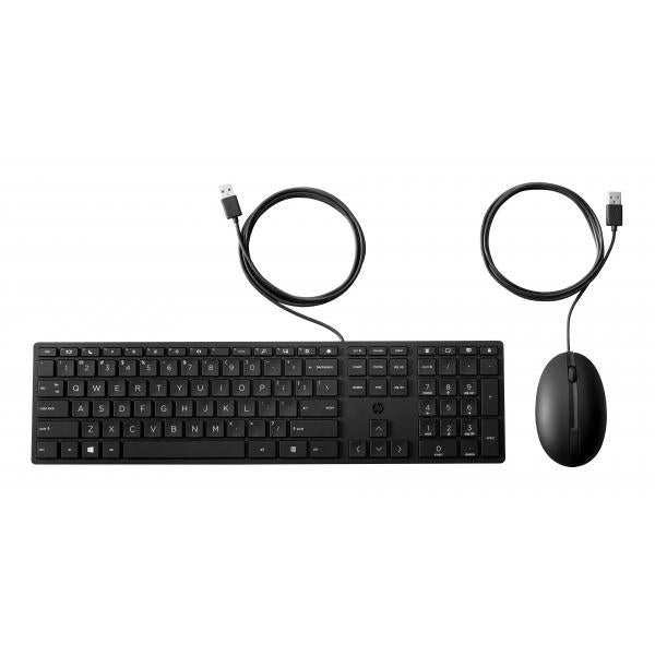 HP Mouse e tastiera Wired Desktop 320MK (Wired Desktop 320MK Mouse and - Keyboard - Warranty: 12M) - Versione UKHp9SR36AA