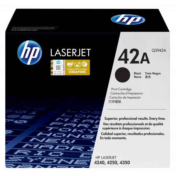 HP Cartuccia Toner originale nero LaserJet 42A (HP 42A - sort - original - LaserJet -)HpQ5942A