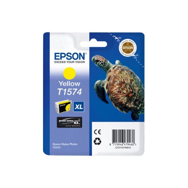 Epson Turtle Cartuccia Giallo (Epson T1574 - gul - original - blkpat)EpsonC13T15744010