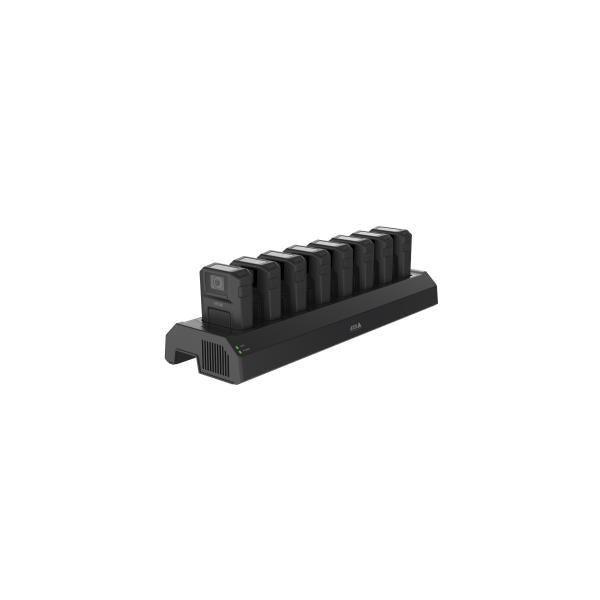 Axis 01724-003 docking station per dispositivo mobile Nero (AXIS W701 DOCKING STATION 8 BAY - POWER ADAPTOR INCLUDED)Axis733102107058501724-003