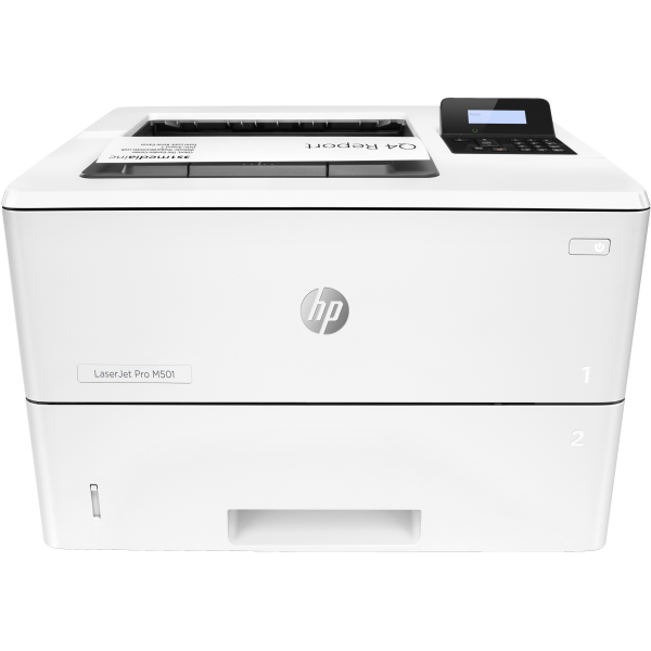 HP LaserJet Pro M501dn Bianco e nero Stampante, Solo Ethernet; Fronte/retro (HP LaserJet Pro M501dn - Printer - B/W - Duplex - laser - A4/Legal - 4800 x 600 dpi - up to 43 ppm - capacity: 650 sheets - USB 2.0, Gigabit LAN, USB 2.0 host)HpJ8H61A#B19