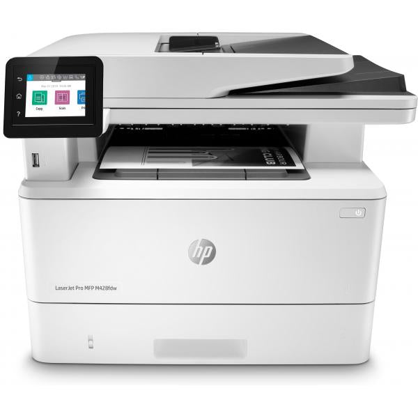 HP LaserJet Pro Stampante multifunzione M428fdw, Stampa, copia, scansione, fax, e-mail, scansione verso e-mail; scansione fronte/retro; (HP M428fdw 38ppm USB LAN Wireless A4 Mono Laser Multi-Function Printer)HpW1A30A#B19