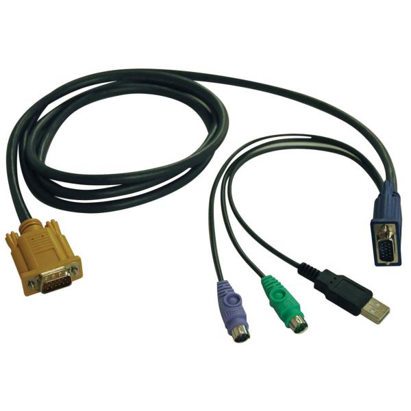 1.8 M USB/PS/2 KVM SWITCH CBL -Eaton0037332151551P778-006