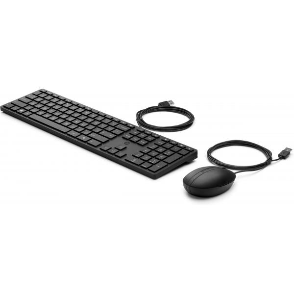 HP Mouse e tastiera Wired Desktop 320MK (Wired Desktop 320Mk Mouse And - Keyboard Used for all EU - countries - Warranty: 12M)Hp9SR36AA#ABB