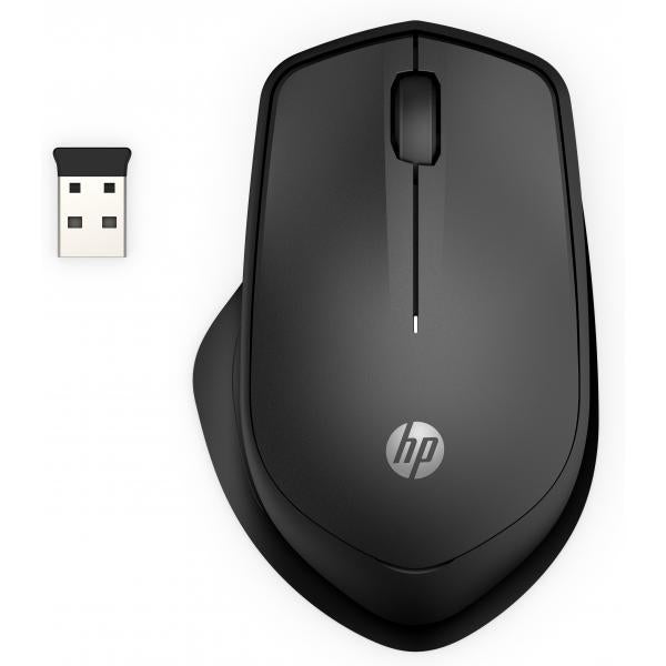 HP 280 Silent Wireless Mouse (Wireless Silent Mouse - Silent 280M, Right-hand, - Optical, RF Wireless, Black - Warranty: 6M)Hp19U64AA#ABB