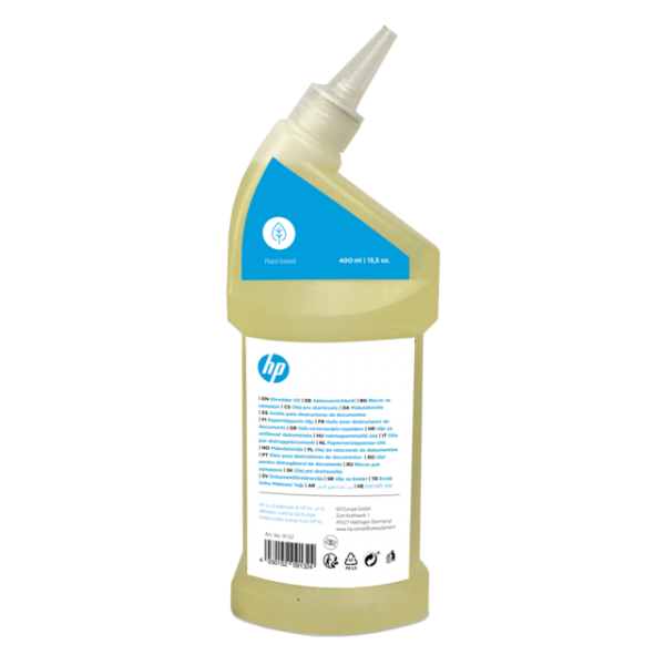 HP Shredder Oil, 400 ml Olio lubrificante 1 pz (HP Shredder Oil 400ml 9132)Hp9132