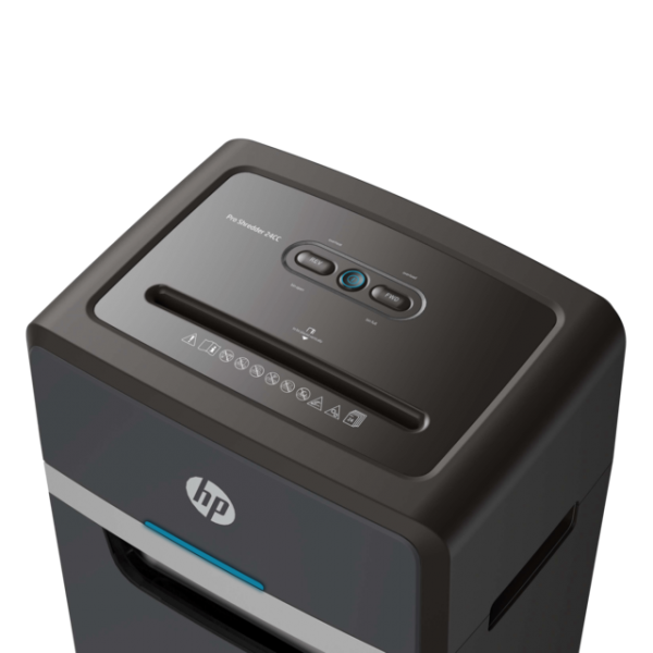 HP Pro Shredder 24CC distruggi documenti Taglio a particelle 55 dB 22 cm Nero (HP Pro Shredder 24 30L P4 Cross Cut 2815 DD)Hp2815