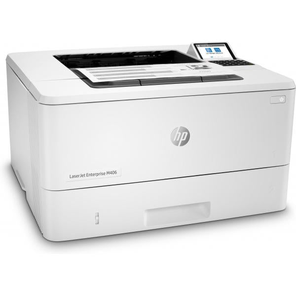 HP LaserJet Enterprise M406dn Bianco e nero Stampante, Solo Ethernet; Fronte/retro (LASERJET ENTERPRISE M406DN - LaserJet Enterprise M406dn, - Laser, 1200 x 1200 DPI, A4, 40 ppm, Duplex printing, Network ready - Warranty: 12M)Hp3PZ15A#B19