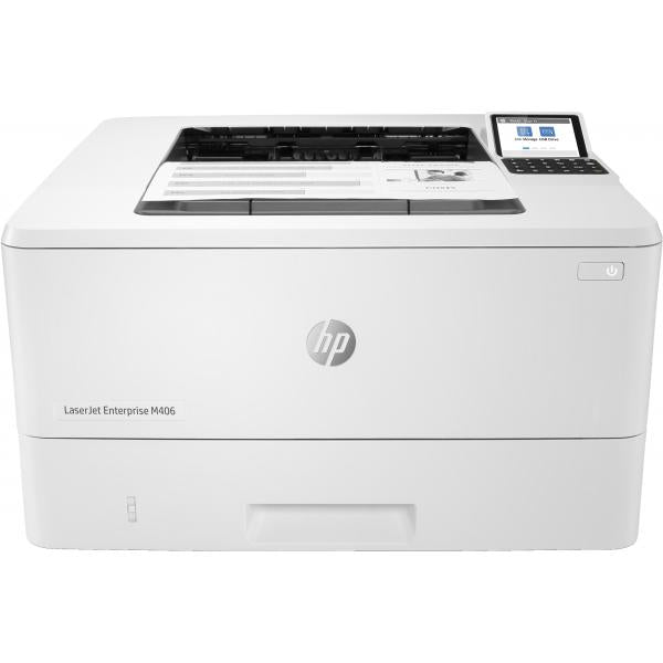 HP LaserJet Enterprise M406dn Bianco e nero Stampante, Solo Ethernet; Fronte/retro (LASERJET ENTERPRISE M406DN - LaserJet Enterprise M406dn, - Laser, 1200 x 1200 DPI, A4, 40 ppm, Duplex printing, Network ready - Warranty: 12M)Hp3PZ15A#B19