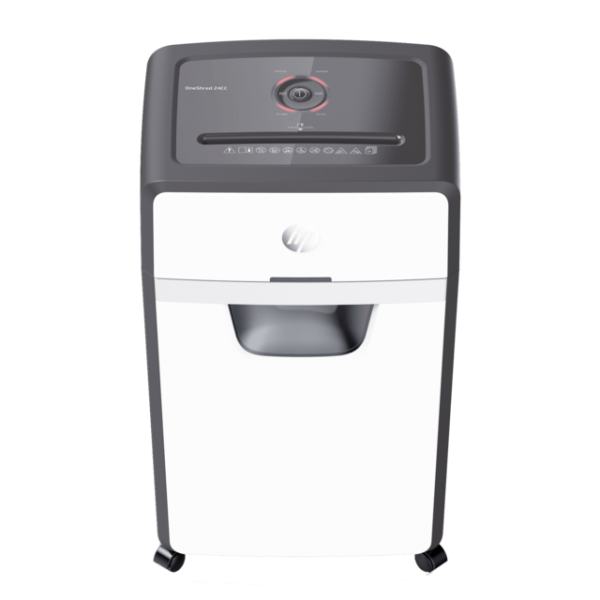 HP OneShred 24CC distruggi documenti Taglio a particelle 65 dB 22 cm Bianco, Nero (HP OneShred 24 30L P4 Cross Cut Shredder 2807 DD)Hp2807