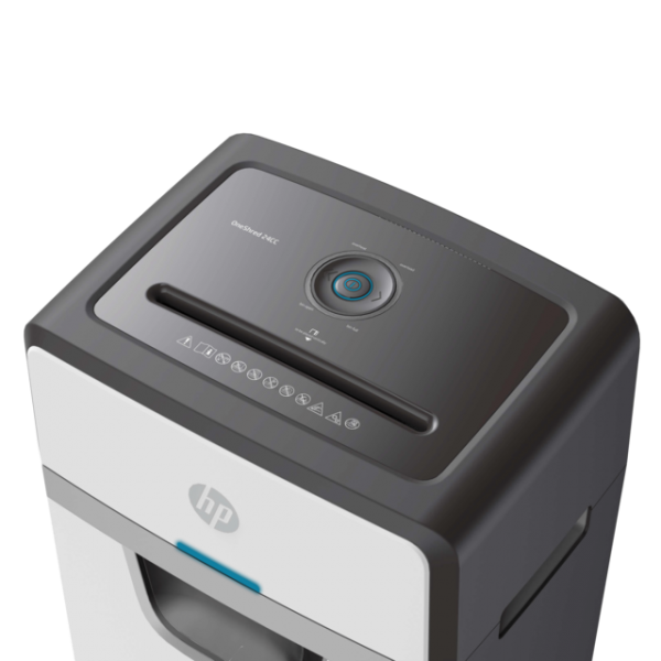 HP OneShred 24CC distruggi documenti Taglio a particelle 65 dB 22 cm Bianco, Nero (HP OneShred 24 30L P4 Cross Cut Shredder 2807 DD)Hp2807