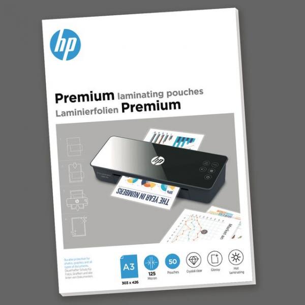 HP 9127 pellicola per plastificatrice 50 pz (HP Premium Laminator pouches A3, 125 Micron / 50 pcs)Hp9127