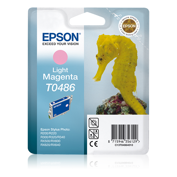 Epson Seahorse Cartuccia Magenta chiaro (T0486 STYLUS PHOTO R300 LIGHT MAGENT)Epson8715946356129C13T04864010