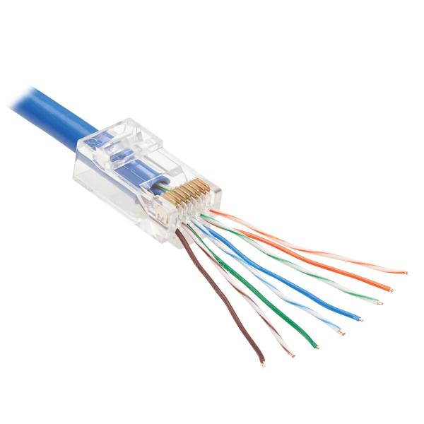 Tripp Lite N232-050-UTP cavo di collegamento RJ45 Trasparente (CAT6 RJ45 PASS-THROUGH UTP - MODULAR PLUG/ 50 PACK)Eaton0037332260697N232-050-UTP