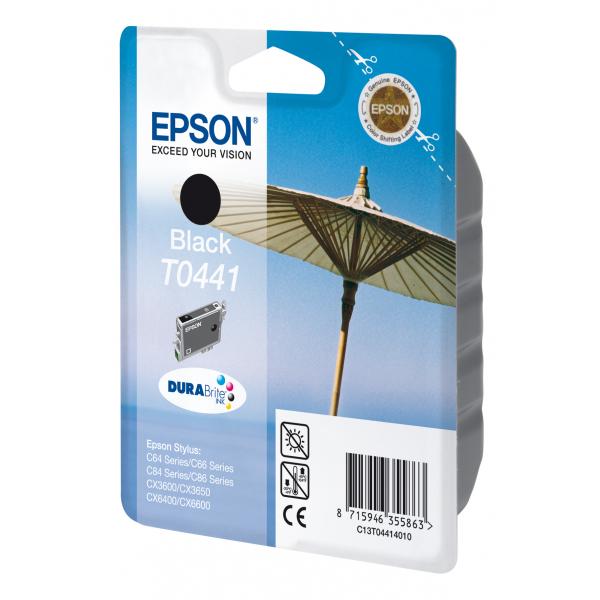 Epson Parasol Cartuccia Nero (Epson T0441 13ML Black Ink Cartridge 600 Pages)EpsonC13T04414010