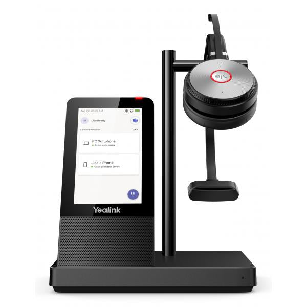 Yealink WH66 Mono Teams Sistema di audioconferenza personale Wireless A Padiglione Ufficio USB tipo A Bluetooth Base di ricarica Nero (Teams Dect Headset WH66 Mono - Warranty: 24M)Yealink1308002
