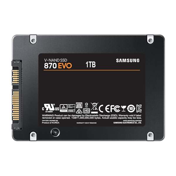 Samsung 870 EVO 1 TB 2.5 Serial ATA III V-NAND MLC (870 Evo 2.5 1 Tb Serial Ata - Iii V-Nand Mlc - Warranty: 12M)SamsungMZ-77E1T0BW