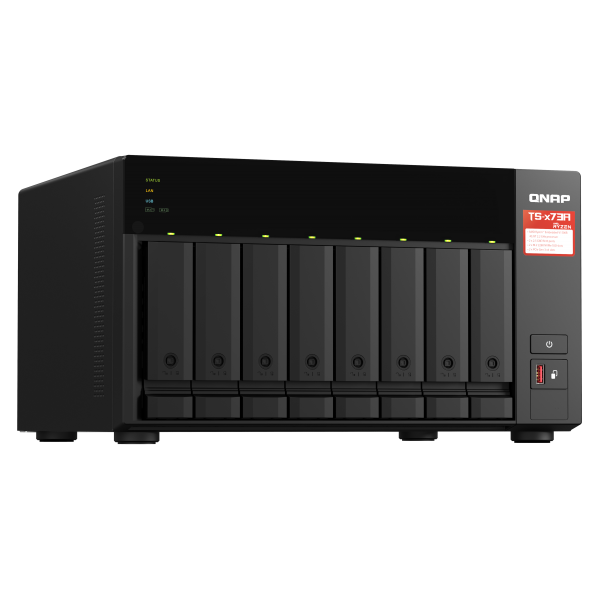 QNAP TS-873A-8G Serveur de Stockage NAS Tower Ethernet/LAN Noir V1500B One Size471321351882301TS-873A-8G