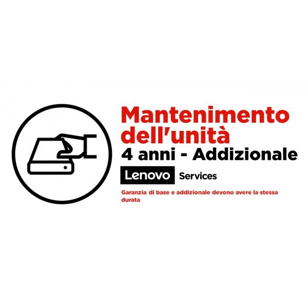 Lenovo 4Y Keep Your Drive 1 licenza/e 4 anno/i (4Y KEEP YOUR DRIVE)Lenovo5PS0D80901