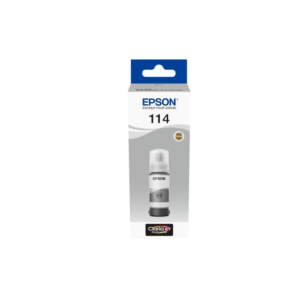 Epson 114 EcoTank Grey ink bottle (EPSON 114 ECOTANK GREY INK ET-8500 ET-8600)EpsonC13T07B540