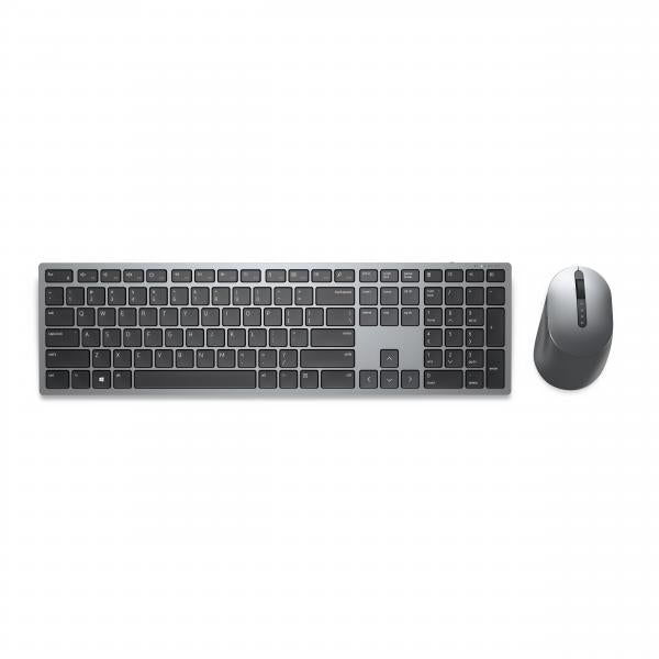 DELL KM7321W tastiera Mouse incluso Ufficio RF senza fili + Bluetooth QWERTY Inglese UK Grigio, Titanio (Dell KM7321W Premier Multi-Device Keyboard and Mouse Combo, 2.4GHz / Bluetooth 5.0 Wireless, 12 programmable keys for PC and Laptop, QWERTY UK En...