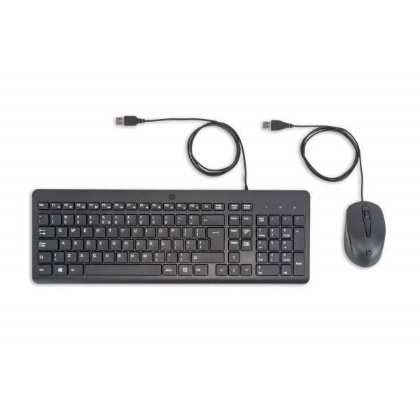HP Tastiera e mouse 150 Wired (100 Wired Mouse and Keyboar - Warranty: 3M)Hp240J7AA#ABB