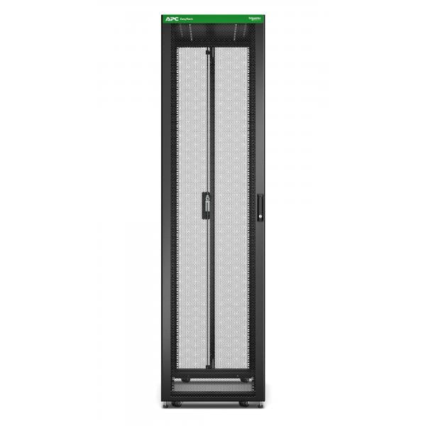 APC Easy Rack 48U Rack indipendenti Nero (EASY RACK 600MM/48U/1000MM WITH - ROOF CASTORS FEET AND 4 BRACKETS)Apc0731304433309ER6800