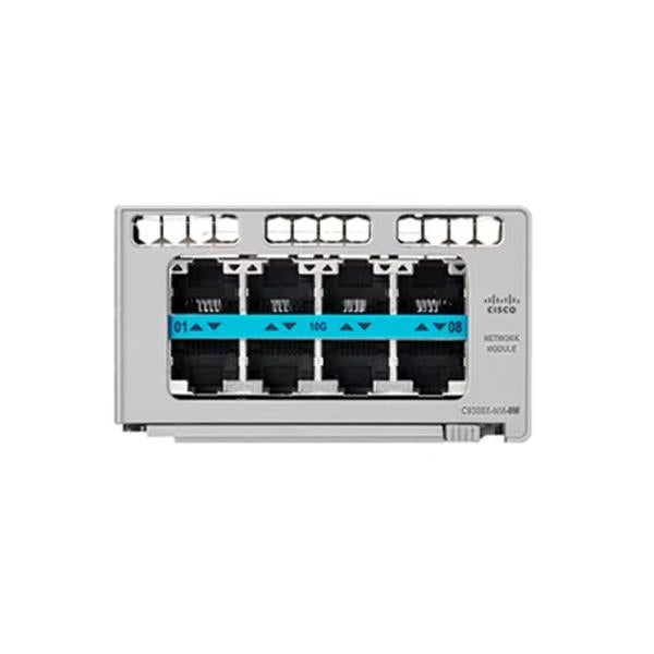 Cisco C9300X-NM-8M= modulo del commutatore di rete 10 Gigabit Ethernet, Gigabit Ethernet (Cisco Catalyst 9300 Series Network Module - Expansion module - 100M/1G/2.5G/5G/10 Gigabit Ethernet x 8)CiscoC9300X-NM-8M=