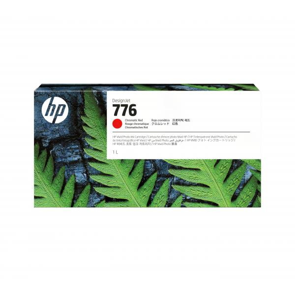 HP Cartuccia di inchiostro rosso cromatico 776 da 1 l (HP 776 - hj kapacitet - kromatisk rd)Hp01947214092701XB10A