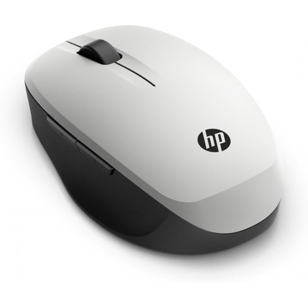 HP Dual Mode Mouse (Z5000 Pike Silver BT Mouse - Dual Mode Mouse, Right-hand, - Dual Mode Mouse, Right-hand, Optical, RF Wireless+Bluetooth, Black, Silver - Warranty: 3M)Hp6CR72AA#ABB