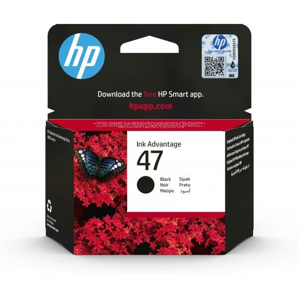 HP Cartuccia di inchiostro nero originale 47 (HP 47 BLACK INK CARTRIDGE 4825 4826 4877 4828)Hp6ZD21AE