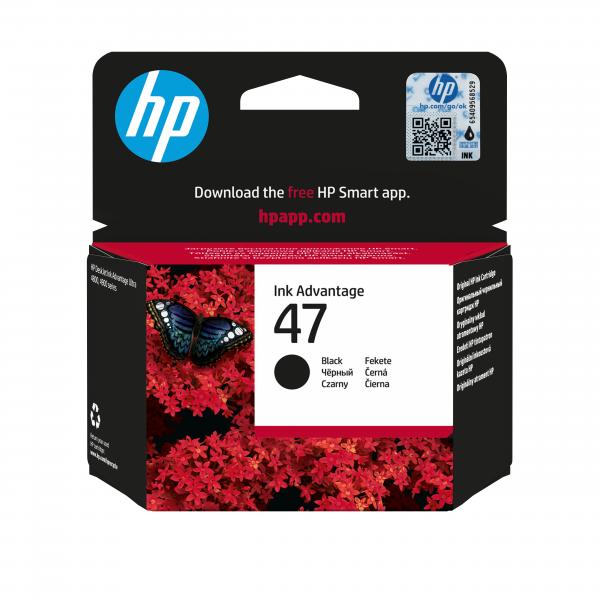 HP Cartuccia di inchiostro nero originale 47 (HP 47 BLACK INK CARTRIDGE 4825 4826 4877 4828)Hp6ZD21AE