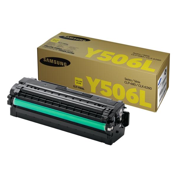 Samsung CLT-Y506L cartuccia toner 1 pz Originale Giallo (Yellow for CLP-680ND/CLX-6260 - Warranty: 12M)SamsungCLT-Y506L/ELS