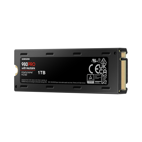 Samsung 980 PRO 1 TB M.2 PCI Express 4.0 NVMe V-NAND MLC (M.2 980 PRO HEATSINK 1TB)SamsungMZ-V8P1T0CW