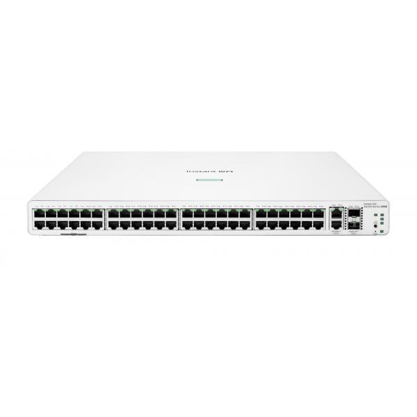 HPE Aruba Networking Networking Instant On Switch 48p Gigabit 2p 10GBT 2p SFP+ 1960 (HPE NETWORKING INSTANT ON SWITCH,SERIES 1960 48G 48 x 10/100/1000,+2 x 10GB SFP+)HpeJL808A