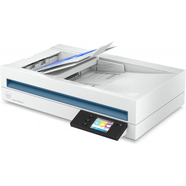 HP ScanJet Pro N4600 fnw1 Scanner a piano e ADF 1200 x 1200 DPI A5 Bianco (Scanjet Pro N4600 Fnw1 - Flatbed & Adf Scanner 1200 X - 1200 Dpi A5 White - Warranty: 12M)Hp20G07A#B19