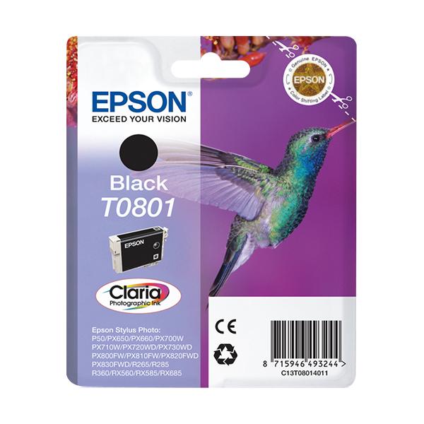 Epson Hummingbird Cartuccia Nero (EPSON T0801 BLACK INK STYLUS PHOTO R265 R360 RX560)EpsonC13T08014011