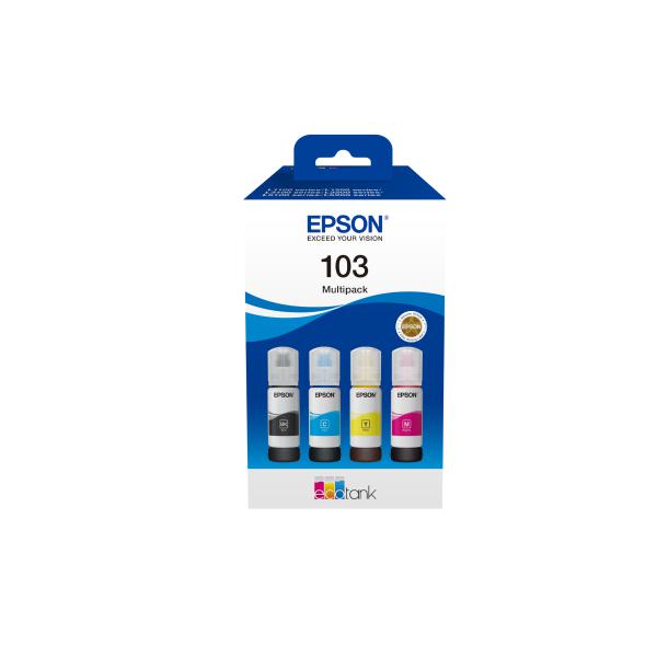 Epson C13T00S64A cartuccia d'inchiostro 4 pz Originale Nero, Ciano, Magenta, Giallo (Epson 103 Multipack - 4 pakker - sort,)Epson8715946701271C13T00S64A