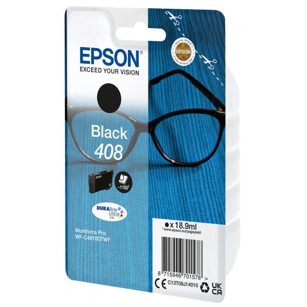 Epson Inchiostro nero singolo DURABrite Ultra Occhiali 408 (EPSON 408 BLACK INK WF-C4810DTWF)Epson8715946701578C13T09J14010