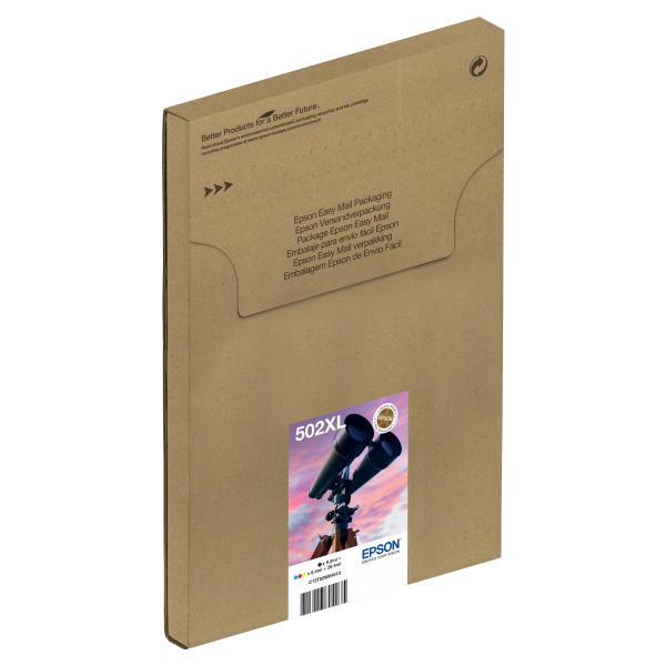 Epson Multipack 4-colours 502XL EasyMail (Epson 502XL Multipack - 4-pack - pigmented black, yellow, cyan, magenta - original - mailable - ink cartridge - for Expression Home XP-5100, 5105, 5150, 5155, WorkForce WF-2860, 2865, 2880, 2885)Epson87159467...