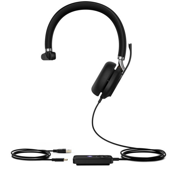 Yealink UH38 Mono Teams Auricolare Con cavo e senza cavo A Padiglione Ufficio Bluetooth Nero (UH38 Mono Teams-W/O BAT)Yealink1308045