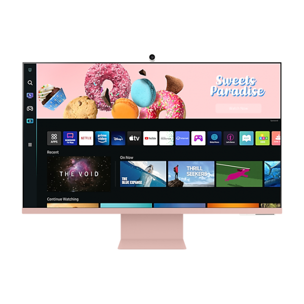 Samsung Smart Monitor M8 - M80B da 32'' UHD Flat (S32BM80P MONITOR 32IN FLAT - 4K 400CD 3000:1 4MS PINK 16:9)SamsungLS32BM80PUUXEN