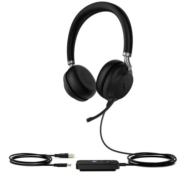 Yealink UH38 Dual Teams Auricolare Con cavo e senza cavo A Padiglione Ufficio Bluetooth Nero (Bluetooth Headset - UH38 Dual - Teams -BAT USB-A - Warranty: 24M)Yealink1308081